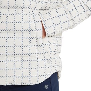 FootJoy ThermoSeries Insulated dámska bunda, off white/navy distressed plaid