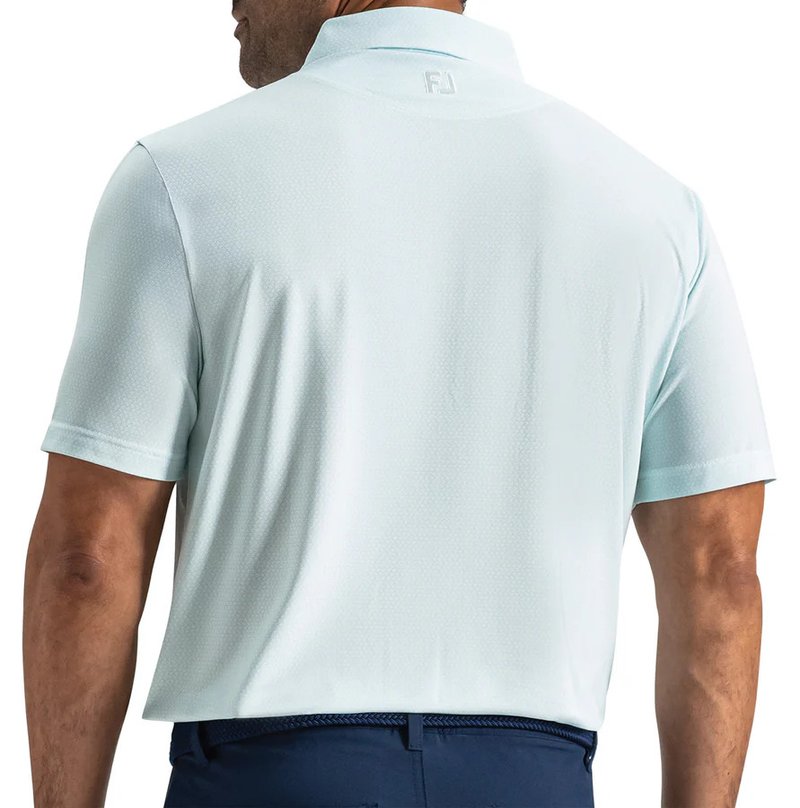 FootJoy Heritage Logo Lisle pánske polo, white/mint julep