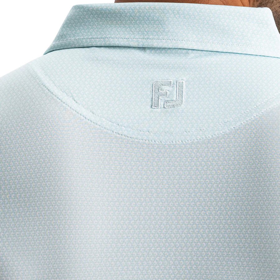 FootJoy Heritage Logo Lisle pánske polo, white/mint julep