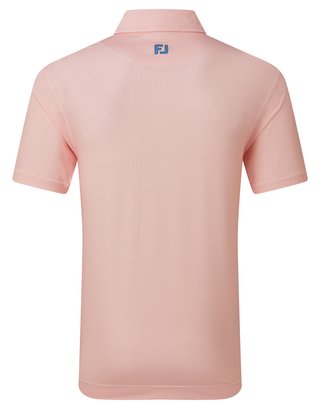 FootJoy Heritage Logo Lisle pánske polo, bielo/broskyňové