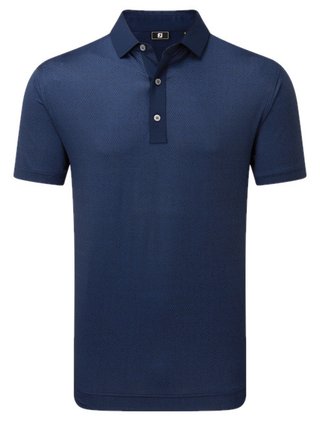 FootJoy Tailor Texture Lisle pánske tričko, navy tonal