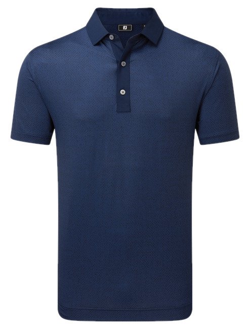 FootJoy Tailor Texture Lisle pánske tričko, navy tonal