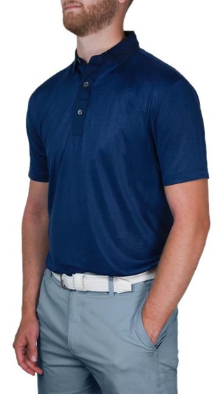 FootJoy Tailor Texture Lisle pánske tričko, navy tonal