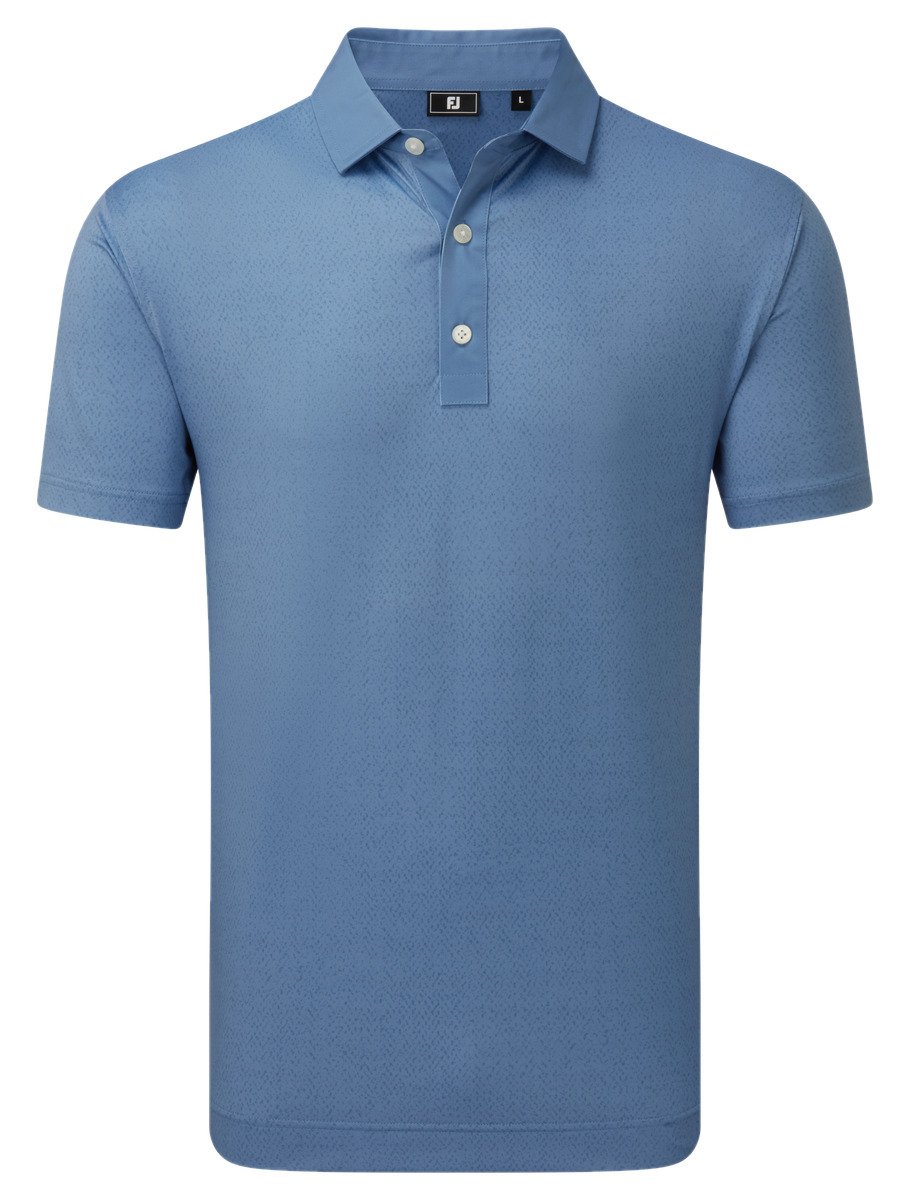 FootJoy Tailor Texture Lisle pánske tričko, riviera tonal