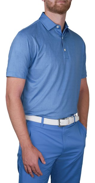 FootJoy Tailor Texture Lisle pánske tričko, riviera tonal