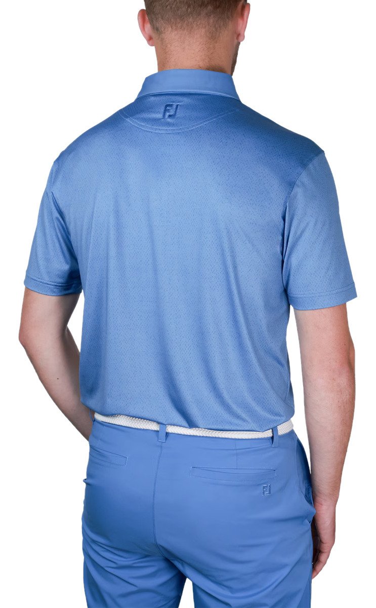 FootJoy Tailor Texture Lisle pánske tričko, riviera tonal