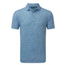 FootJoy Bloody Mary Lisle pánske tričko, tonal riviera/broskyňová/biela/modrá