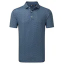 FootJoy Vegas Marker Lisle pánske polo, mint julep/navy/wiward blue