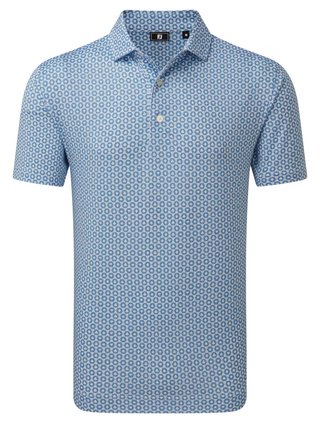 FootJoy Vegas Marker Lisle pánske polo, white/riviera/peach