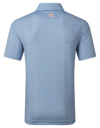 FootJoy Vegas Marker Lisle pánske polo, white/riviera/peach