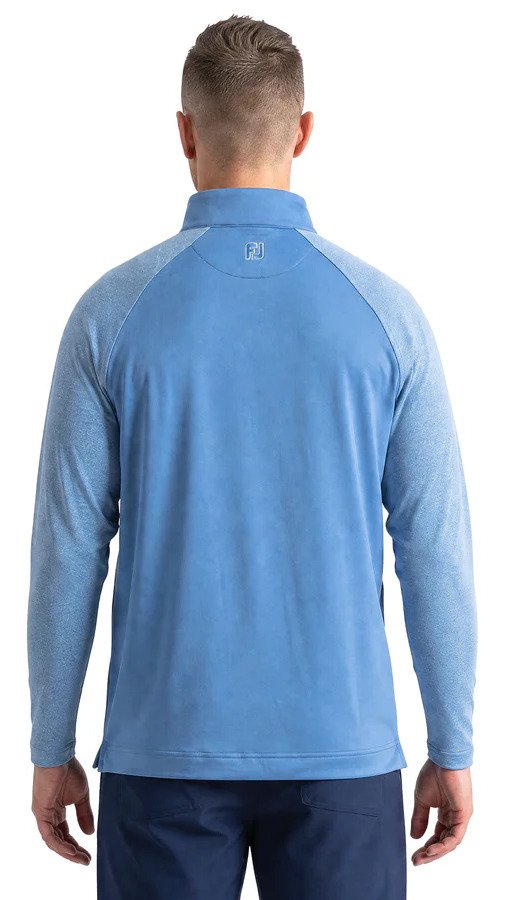 FootJoy Raglan H Block Chill-Out Midlayer pánske tričko s dlhým rukávom, riviera