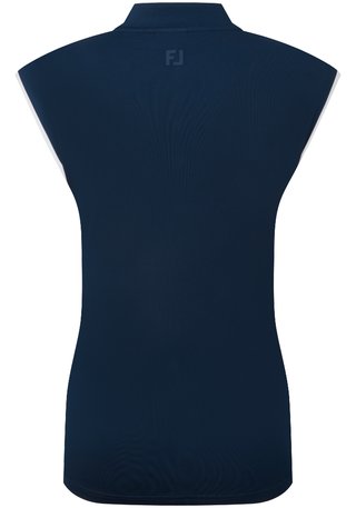FootJoy Mock Neck Snap Front dámske polo, navy/white