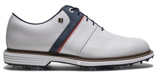 FootJoy Premiere Series - Packard pánske golfové topánky, bielo/modro/nantucket red