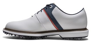 FootJoy Premiere Series - Packard pánske golfové topánky, bielo/modro/nantucket red