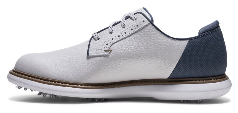 FootJoy FJ Traditions Blucher pánske golfové topánky, bielo/modro/béžové
