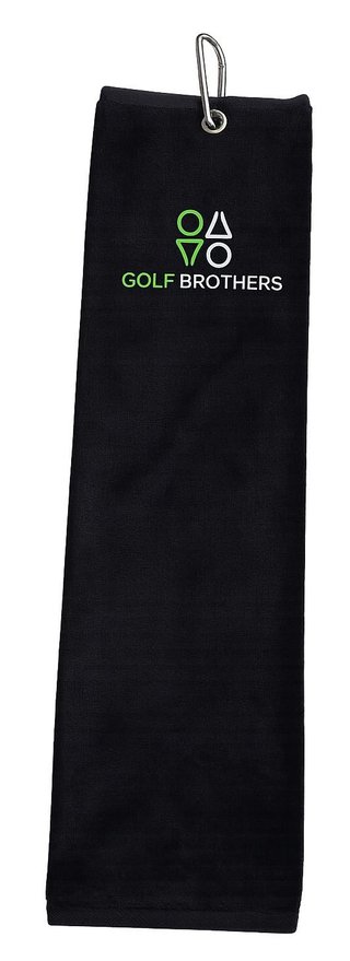Golf Brothers Trifold ručník, čierny