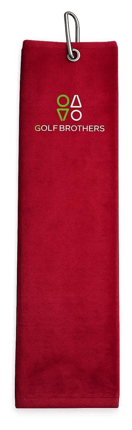 Golf Brothers Trifold golfový ručník, čierny