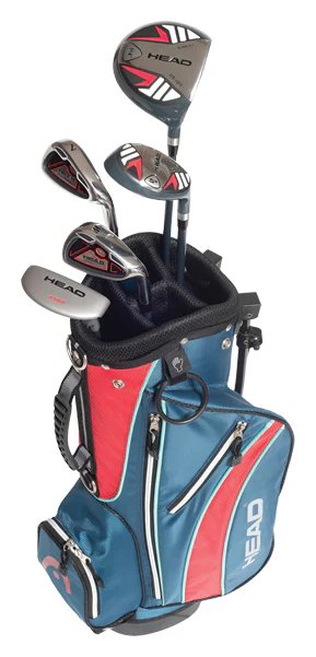 Head 5PC juniorský golfový set, grafit, +stand bag, červeno/modrý