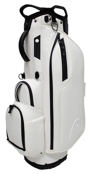 Head Golf PU Leather Premium Neutral NA stand bag, biely