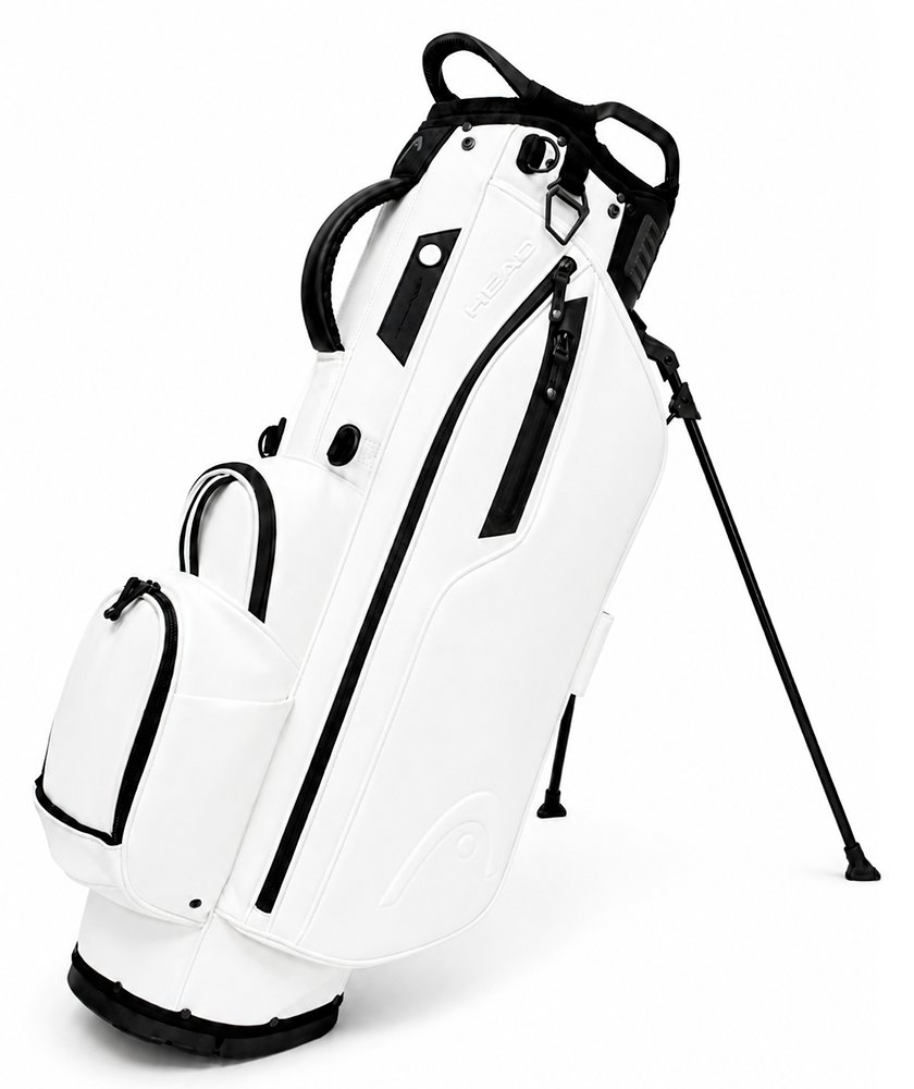 Head Golf PU Leather Premium Neutral NA stand bag, biely