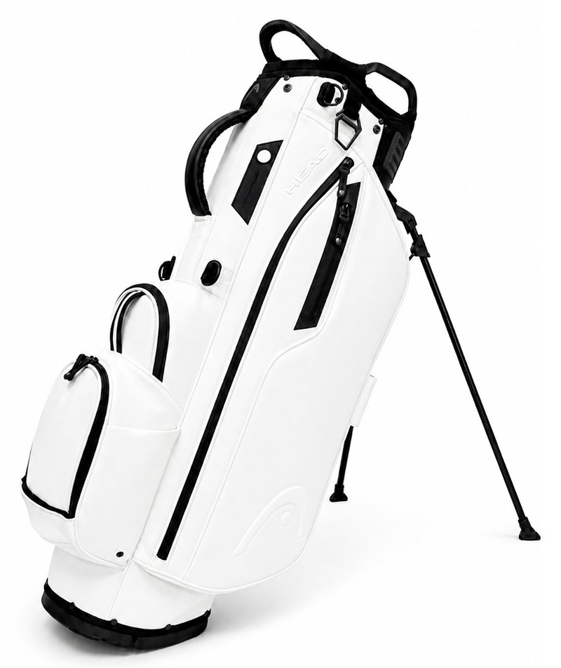 Head Golf PU Leather Premium Neutral NA stand bag, biely