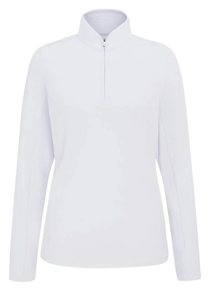 PING Abigale Performance Fleece dámska mikina, biela