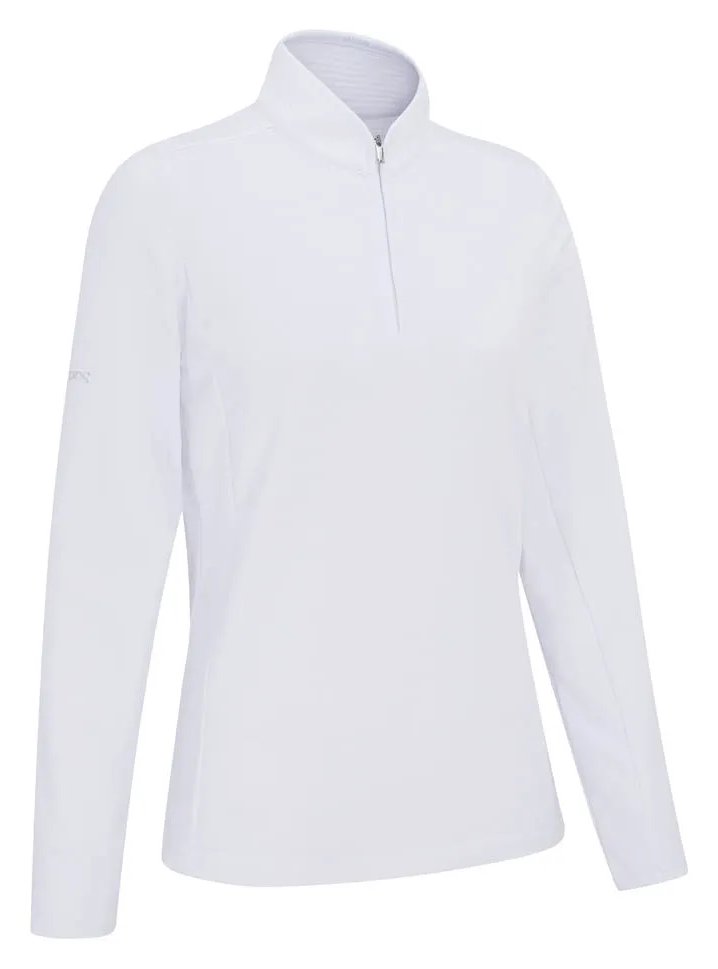 PING Abigale Performance Fleece dámska mikina, biela