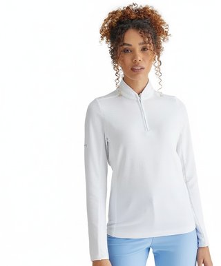 PING Abigale Performance Fleece dámska mikina, biela