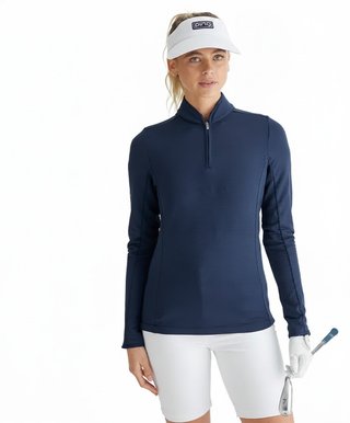 PING Abigale Performance Fleece dámska mikina, navy