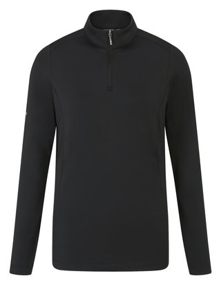 PING Aveline Half Zip dámske tričko s dlhým rukávom, čierne