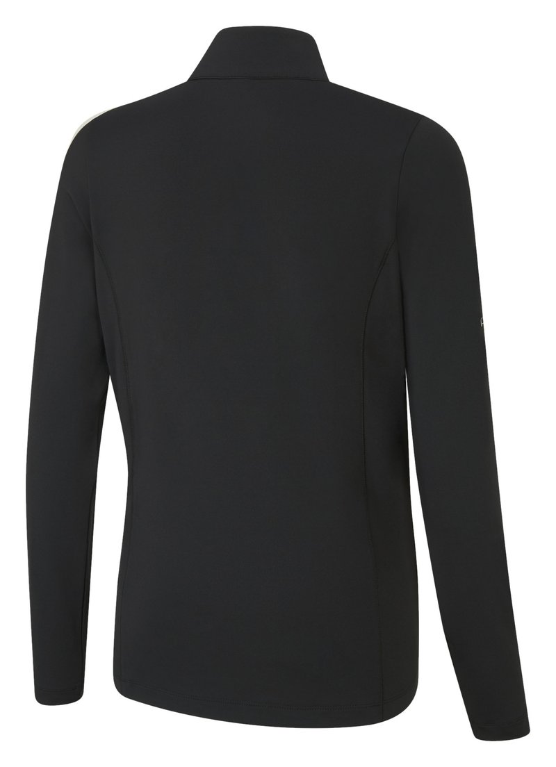 PING Aveline Half Zip dámske tričko s dlhým rukávom, čierne