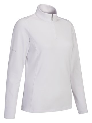 PING Aveline Half Zip dámske tričko s dlhým rukávom, biele