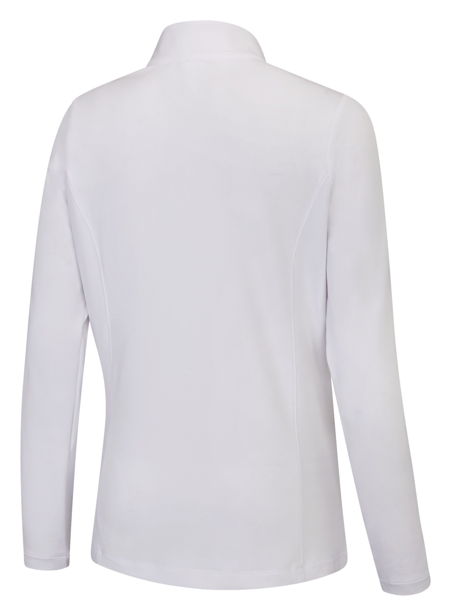 PING Aveline Half Zip dámske tričko s dlhým rukávom, biele