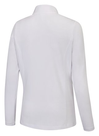 PING Aveline Half Zip dámske tričko s dlhým rukávom, biele