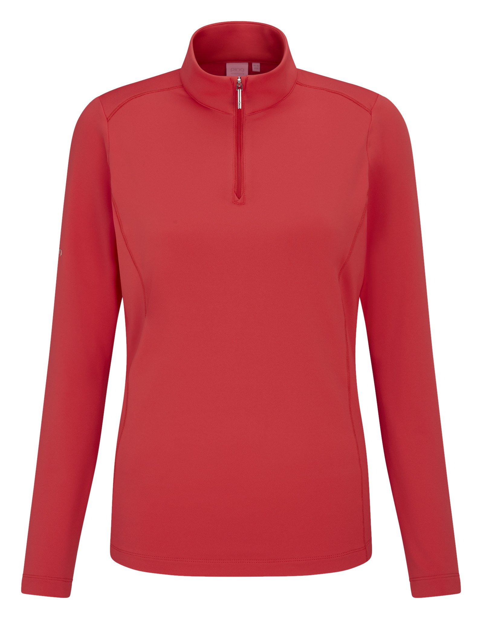 PING Aveline Half Zip dámske tričko s dlhým rukávom, cayenne