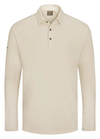 PING Demitri Longsleeve pánske polo, egret