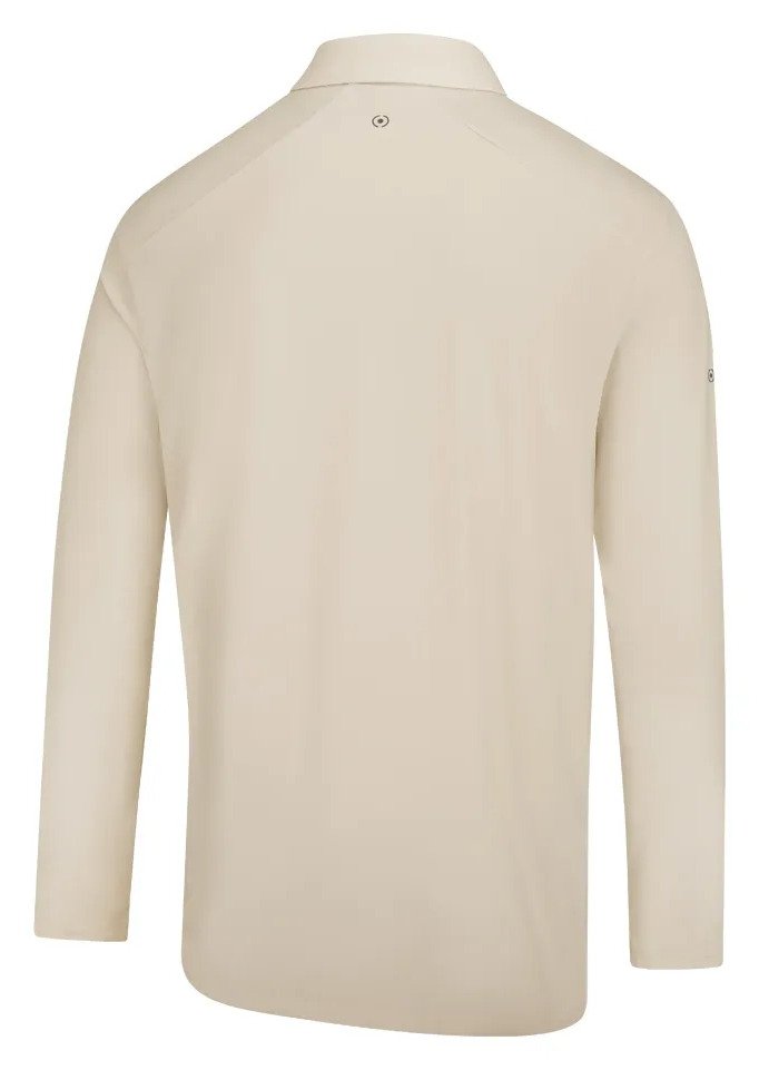 PING Demitri Longsleeve pánske polo, egret