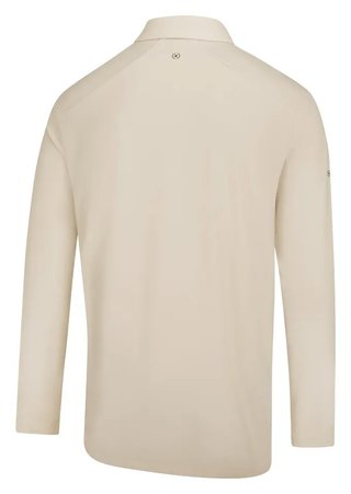 PING Demitri Longsleeve pánske polo, egret