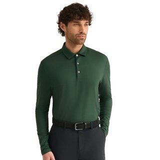 PING Demitri Longsleeve pánske polo, gorse green