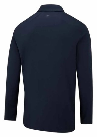PING Demitri Longsleeve pánske polo, navy