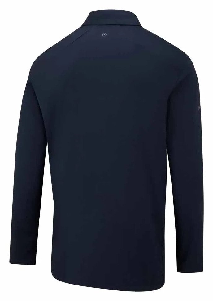 PING Demitri Longsleeve pánske polo, navy