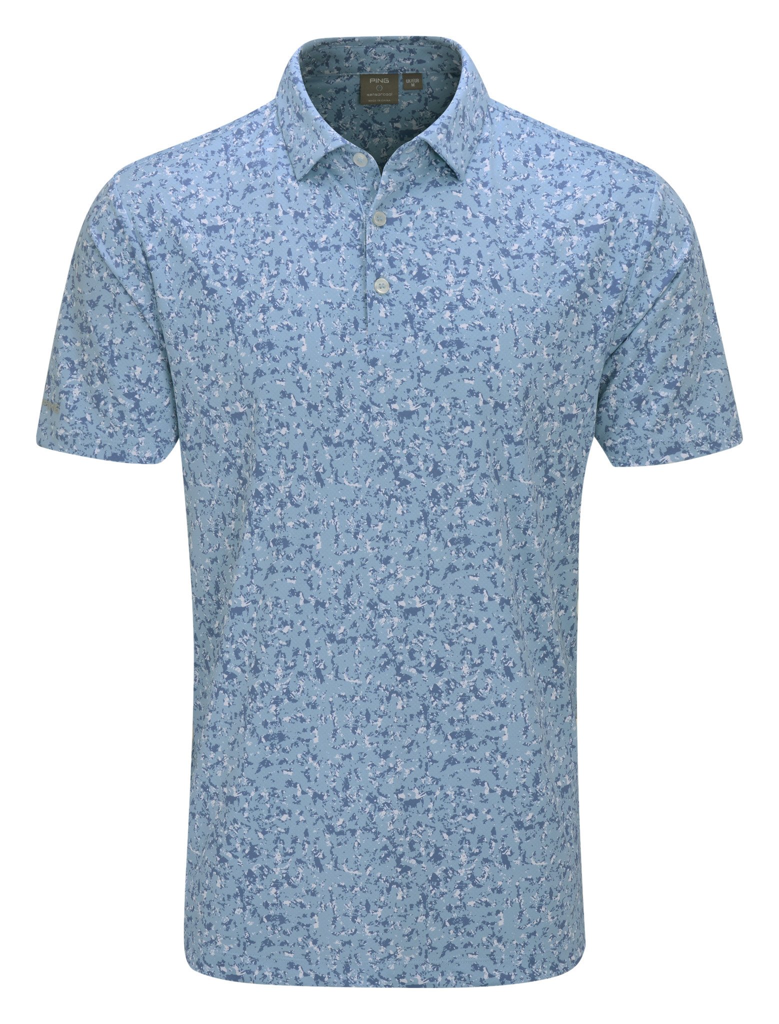 PING Gilmore pánske polo, dusty blue multi