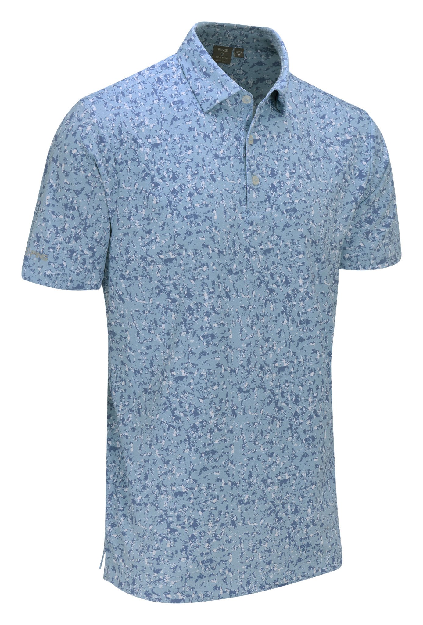 PING Gilmore pánske polo, dusty blue multi