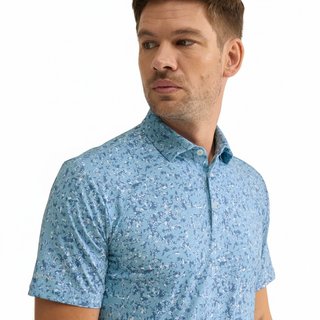 PING Gilmore pánske polo, dusty blue multi