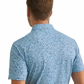 PING Gilmore pánske polo, dusty blue multi