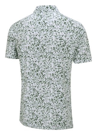 PING Gilmore pánske polo, white/gorse green multi