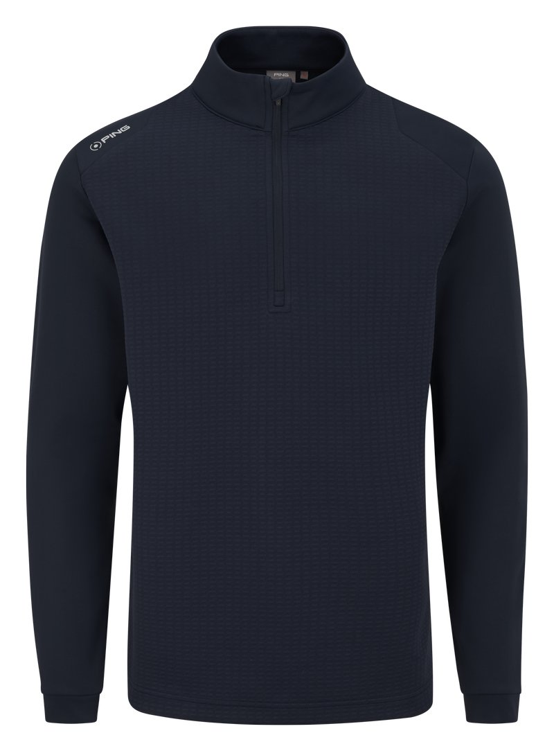 PING Reg pánsky midlayer, navy front