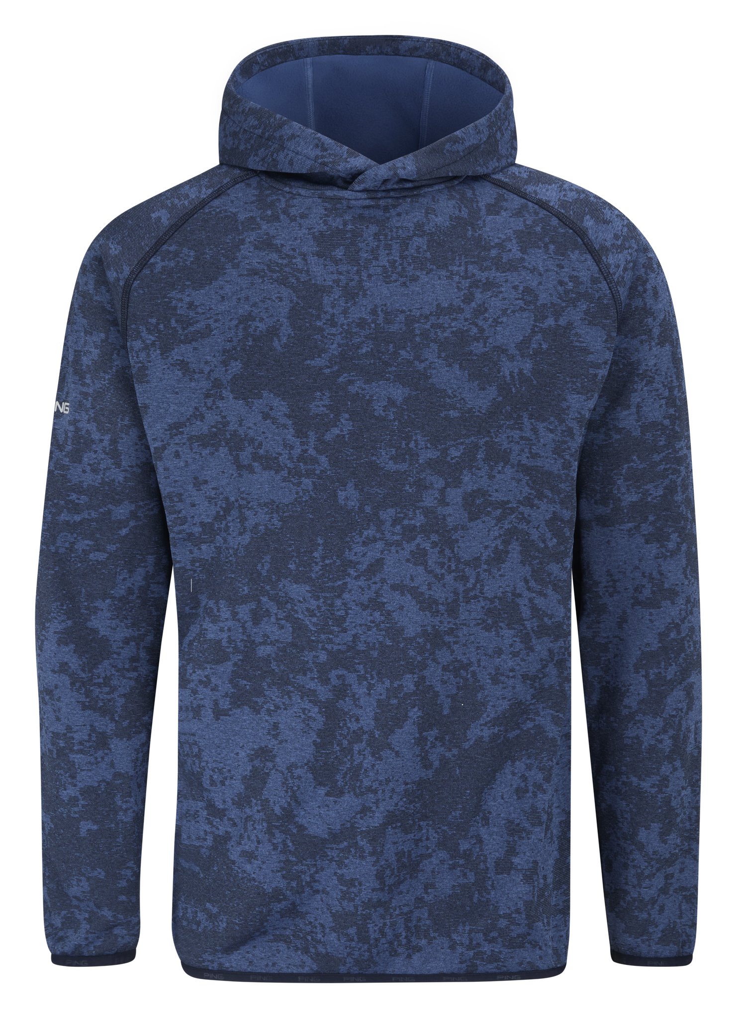 PING Saul pánska mikina, deep sea blue camo