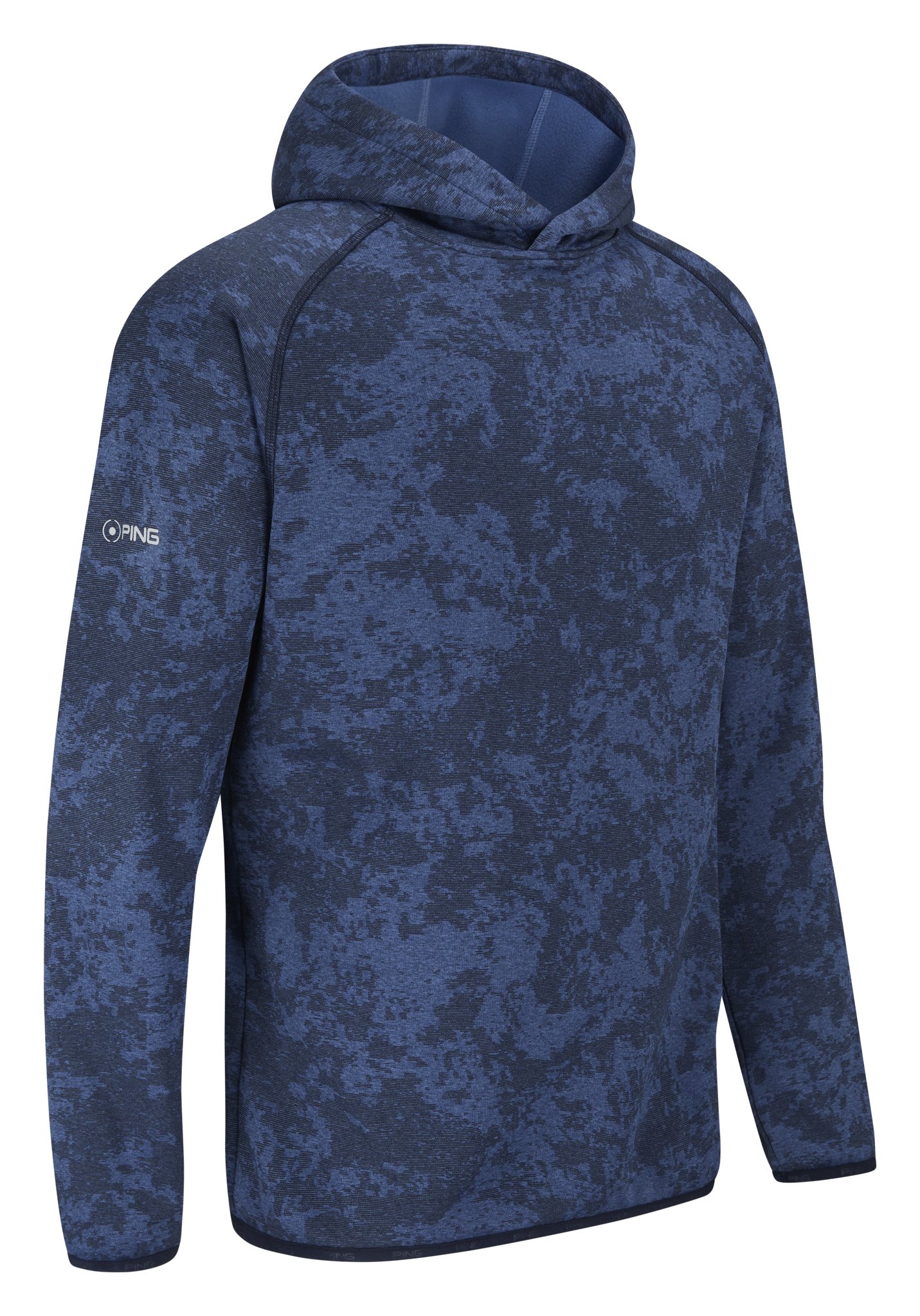 PING Saul pánska mikina, deep sea blue camo