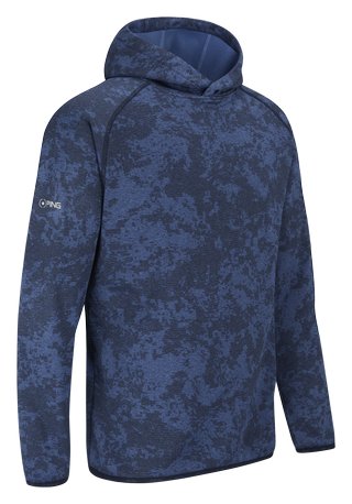 PING Saul pánska mikina, deep sea blue camo